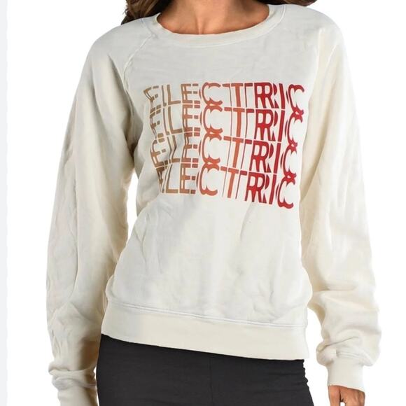 Current/Elliott Electric Crewneck Graphic Sweatshirt - Picture 9 of 9